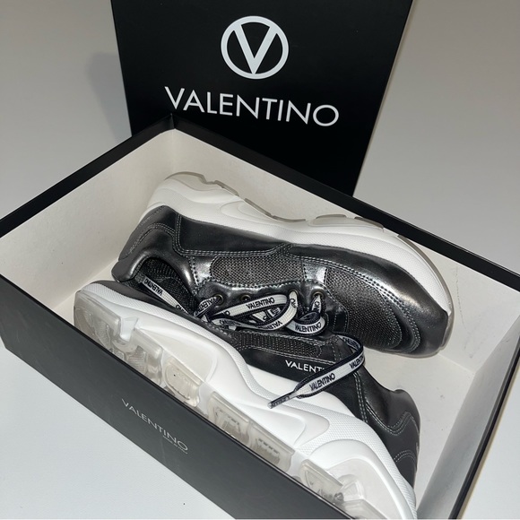 Valentino Chrome Sneakers NWT - Picture 2 of 5